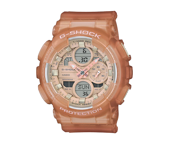 Casio G-Shock GMA-S140NC-5A1DR Semi Transparent Beige Dial Analog And Digital Watch For Women - Beige - Zoom Image