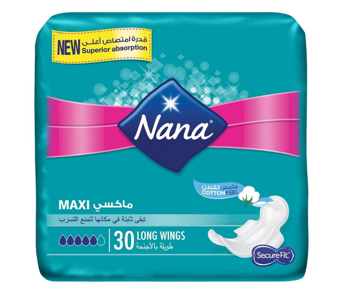 Nana 30 Piece Maxi Long Wings Sanitary Pad - Zoom Image