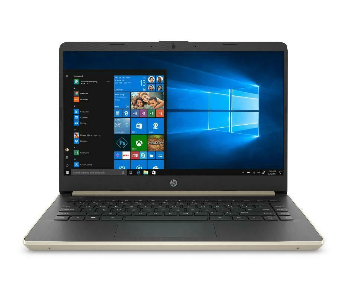 HP 14-DQ1038WM 14inch HD Intel Core i3-1005G1 4GB RAM 128GB SSD Windows 10S - Pale Gold - Zoom Image 1