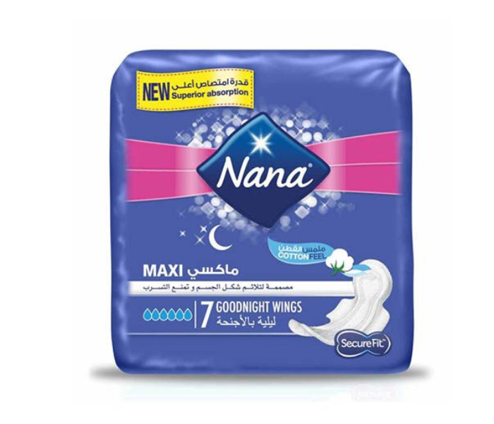 Nana 7 Piece Maxi Good Night Wings Sanitary Pad - Zoom Image