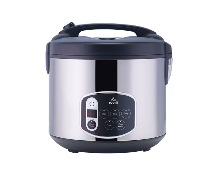 Evvoli EVKA-RC5005B Rice Cooker - Silver - Zoom Image