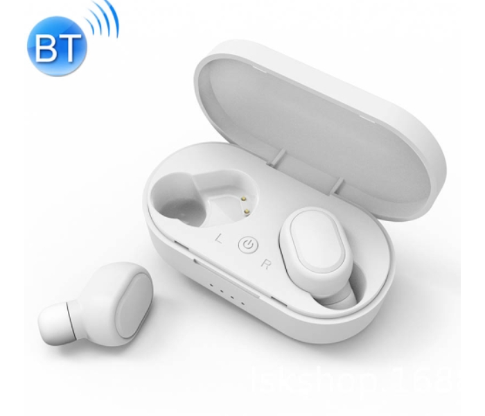 TWS-M1 Bluetooth Earphone with Maglofaxes Charging Box - White - Zoom Image