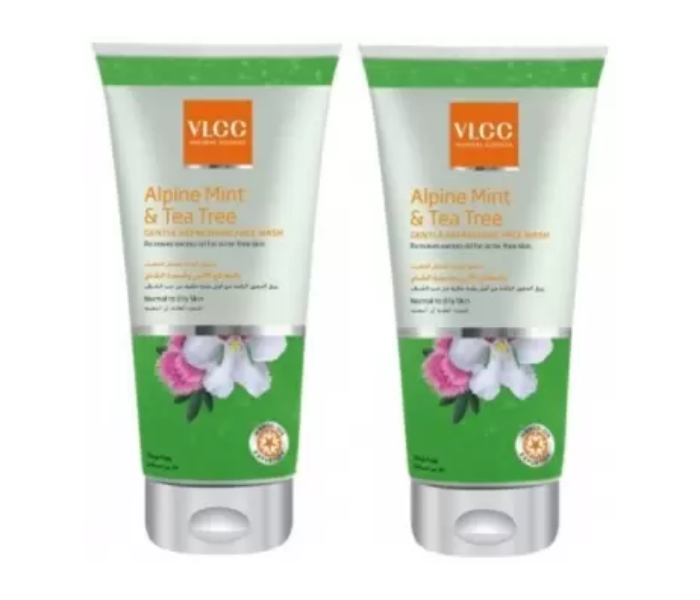 VLCC Pack of 2 150ml Alpine Mint and Tea Tree Gentle Refreshing Face Wash - Zoom Image 2