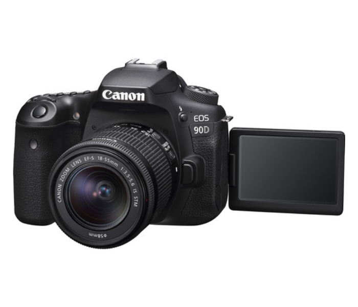 Canon EOS 90D DSLR Camera with 18-55mm Lens - Black - Zoom Image 7