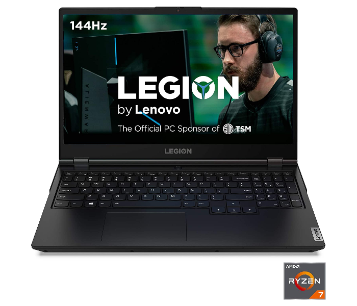 Lenovo Legion 5 15.6inch FHD AMD Ryzen 7-4800H 16GB RAM 256GB SSD 6GB NVIDIA GeForce GTX 1660Ti Windows 10 Gaming Laptop - Black - Zoom Image 1