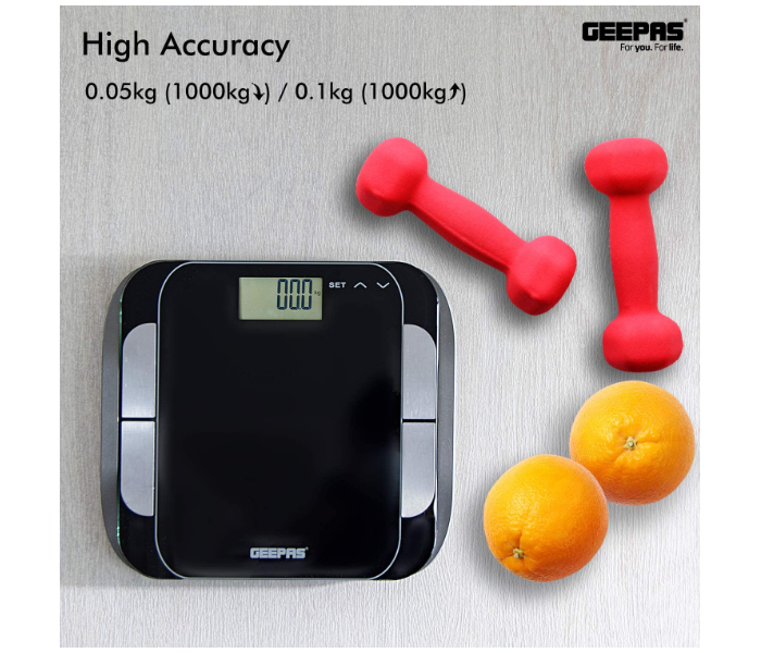 Geepas GBS46506UK Digit Body Fat Scale - Black - Zoom Image 3