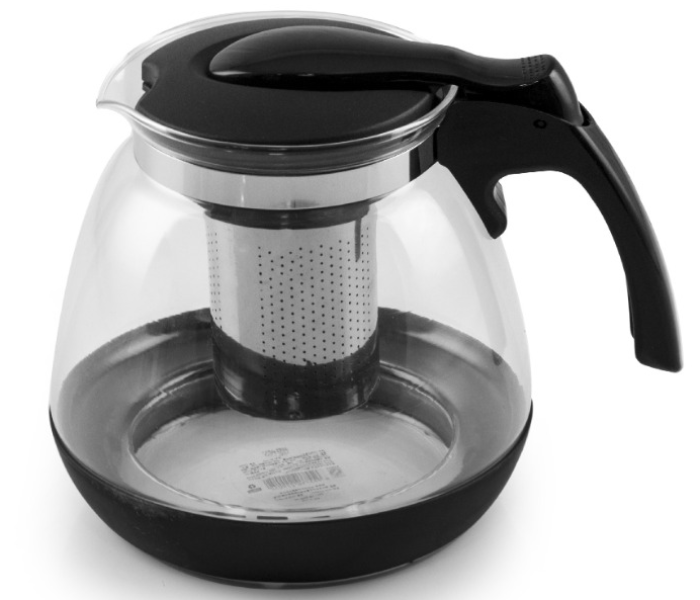 Jongo YN-2905 1.5 Liter Glass Tea Pot- Black - Zoom Image