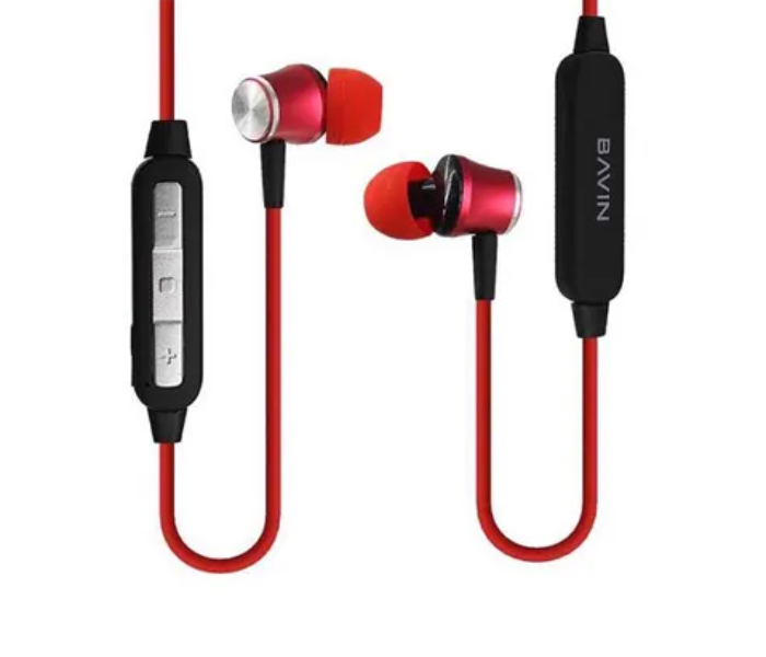 Bavin Wireless Bluetooth Neck Headset - Red - Zoom Image 2