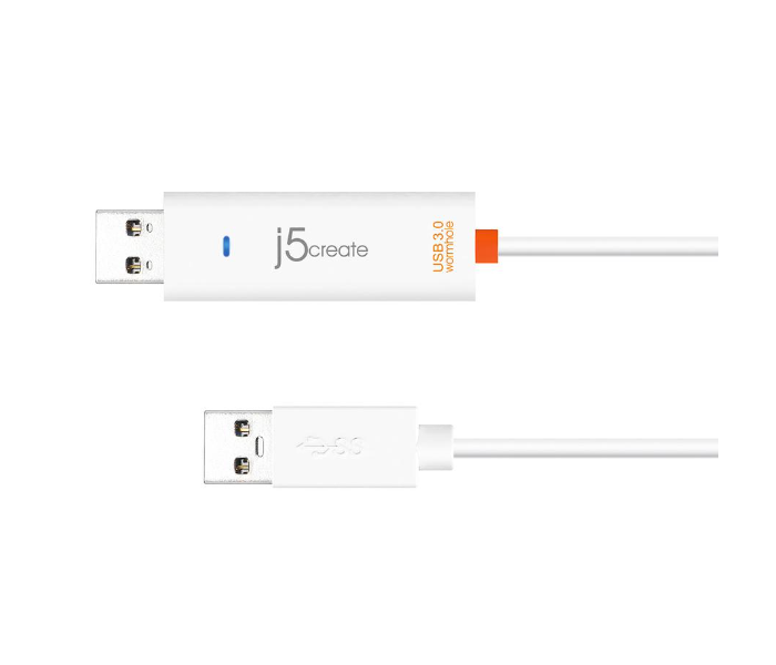 J5 Create JUC500 USB 3.0 Wormhole Switch Transfer Cable - White - Zoom Image 1