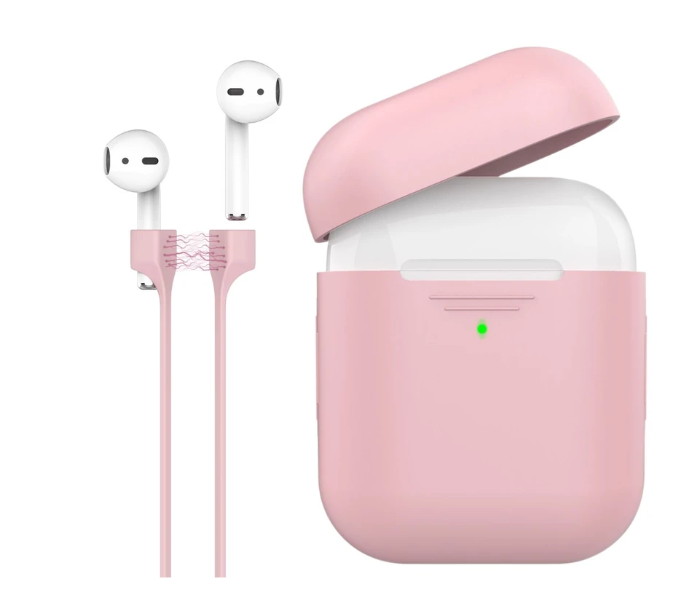 Promate PODKIT Lightweight Protective 2 in 1 Kit with Slim Case for Airpods - Pink - Zoom Image 1