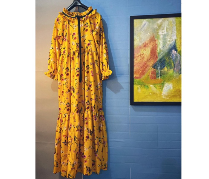 Kiwo Medium Floral Gown - Yellow - Zoom Image