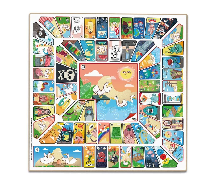 Cayro T138 Wooden Parcheesi Goose Board Game for Kids - Zoom Image 2