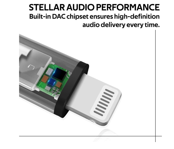 Promate AUXLINK-I Lightning Connector to 3.5mm AUX Adapter - White - Zoom Image 3