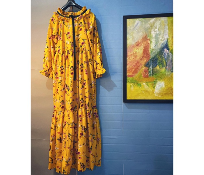 Kiwo Extra Large Floral Gown - Yellow - Zoom Image