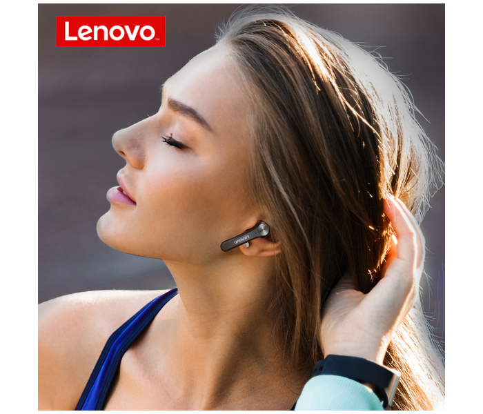 Lenovo QT81 Bluetooth True Wireless Stereo Headset with Charging Box - Black - Zoom Image 5