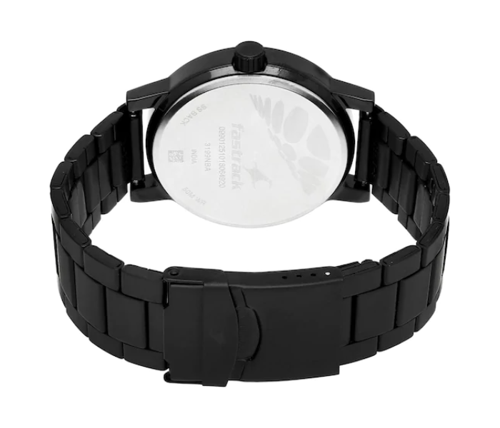 Fastrack 3199NM02 Road Trip Black Dial Stainless Steel Strap Watch - Black - Zoom Image 4