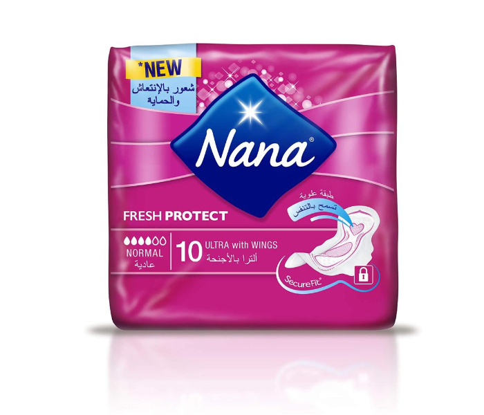 Nana 10 Piece Ultra Normal Wings Sanitary Pad - Zoom Image 1