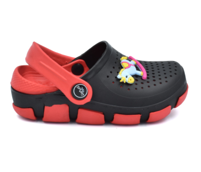 Casual XS10-2 EU22 Children Crocks - Black and Red - Zoom Image 3