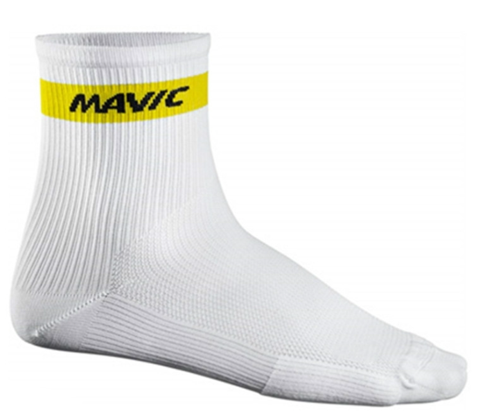 Mavic Pro Compression Mountain Bike and Road Bike Cycling Socks for Men  And Women - White - Zoom Image 1