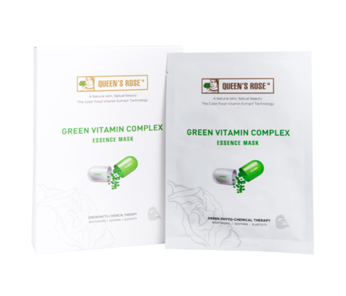 Queens Rose Green Vitamin Complex Essence Mask - Made In Korea - Zoom Image 2