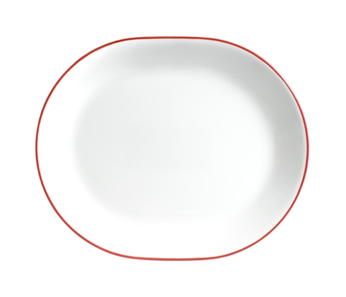 Corelle  1128750 31 cm Platter Classic Cafe Red  - White - Zoom Image