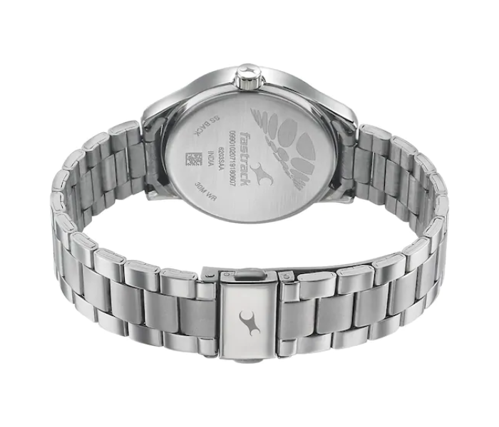 Fastrack 6203SM02 Black Dial Stainless Steel Strap Watch For Women - Silver - Zoom Image 4