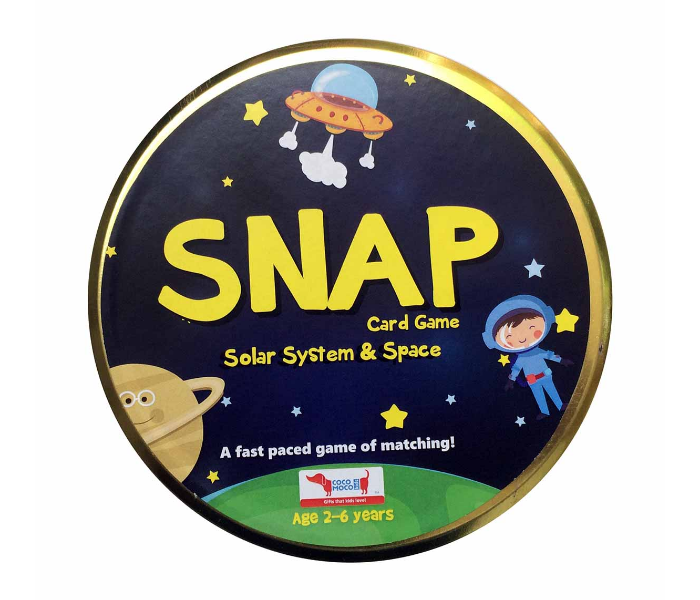 CocoMoco Kids Solar System Snap Flash Card Game - Zoom Image 1