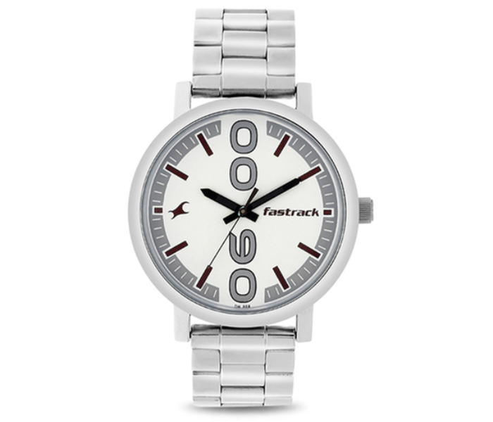 Fastrack NL38052SM08 Bold Analog Watch For Men - Silver - Zoom Image 1