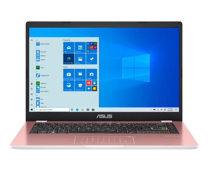 Asus E410MA-202 90NB0Q14-M11620 14 inch Intel Celeron N4020 4GB RAM 128GB SSD Windows 10 - Pink - Zoom Image 1