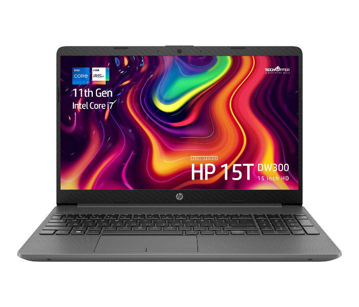 HP Notebook 15T-DW300 15.6 inch HD Intel Core i5-1135G7 8GB RAM 256GB SSD Windows 10 - Grey - Zoom Image 1