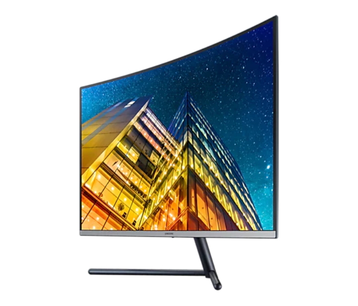 Samsung LU32R590CWMXUE 32 inch UHD Curved Monitor - Black - Zoom Image 1