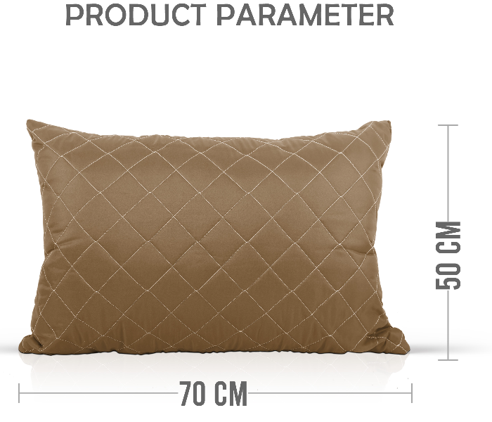 Parry Life PLPW9996 Quilted Color Pillow with Protector - Brown - Zoom Image 3