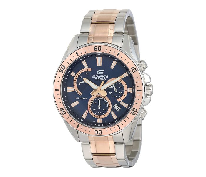 Casio Edifice EFR-552SG-2AVUDF Blue Dial Chronograph Watch for Men - Silver - Zoom Image 1