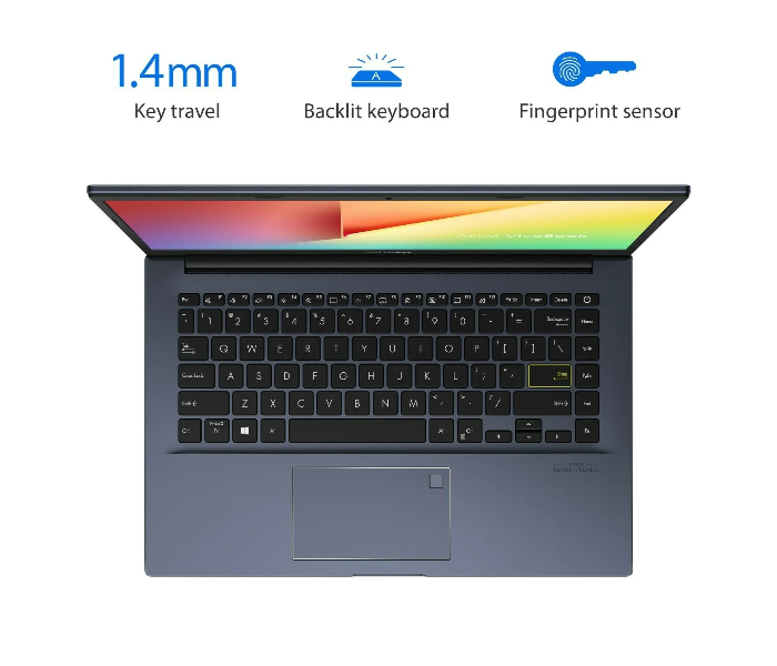 Asus VivoBook M413 AMD Ryzen 5-3500U 14 inch FHD 8GB RAM 256GB SSD Windows 10 - Bespoke Black - Zoom Image 6