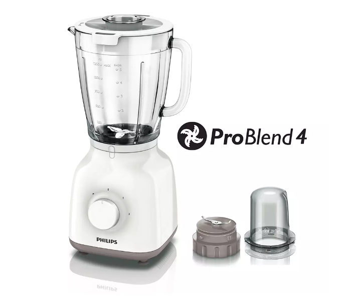 Philips HR2106 400W Blender - White and Beige - Zoom Image 1