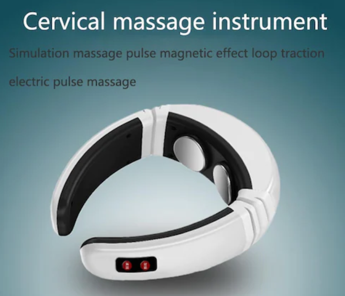 Intelligent Cervical Massage Instrument Multifunctional Pulse Meridian Neck Physiotherapy Instrument  - White - Zoom Image 1