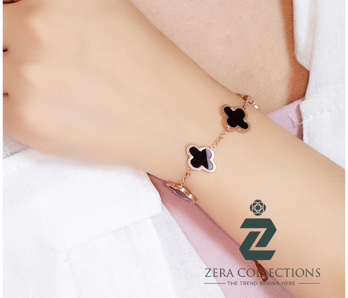 Zera BR075 Stainless Steel Clover 2021 Bracelet - Zoom Image