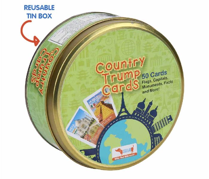 CocoMoco Kids Country Trump Cards Geography Educational Game - Zoom Image 2