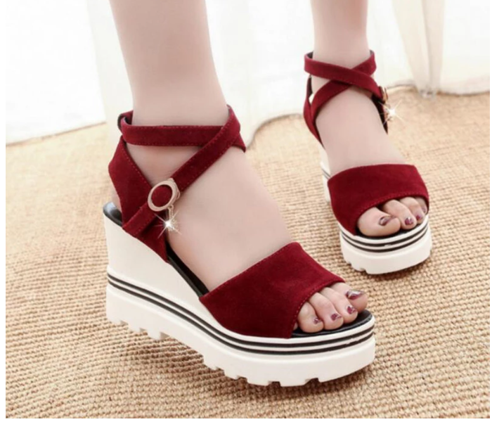 New Summer High Heels Wedges EU40 for Women – Red - Zoom Image 3