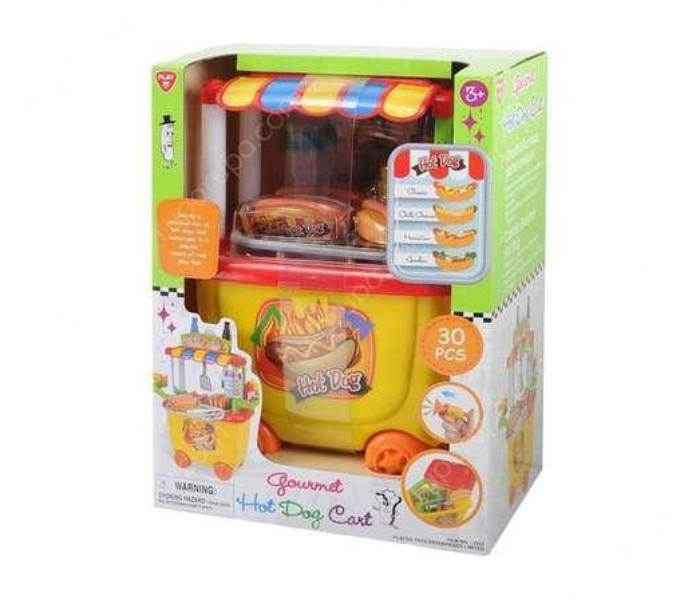 PlayGo 3512 30 Pieces Gourmet Hot Dog Cart Toy for Kids - Zoom Image 2