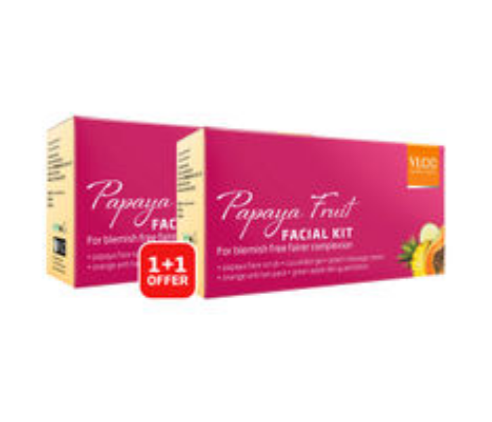 VLCC Pack of 2 50ml Unisex Papaya Fruit Facial Kit - Zoom Image