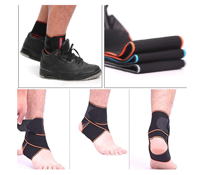 Adjustable Ankle Brace Support - Black - Zoom Image 3