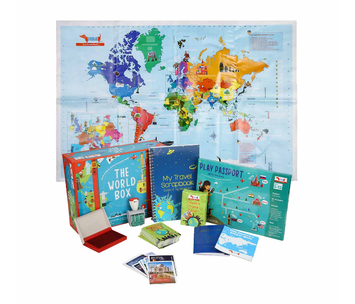 CocoMoco Kids World Box Learn Geography with Activity Box for Kids - Zoom Image 3