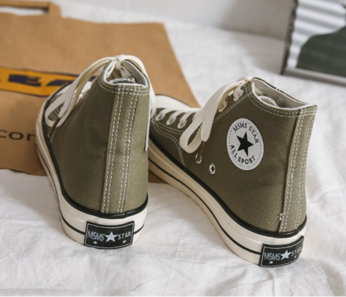 Classical High Top EU 37 Canvas Sneakers - Green - Zoom Image 2