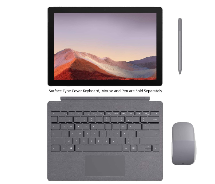 Microsoft Surface Pro 7 12.3 inch Intel Core i7-1035G4 16GB RAM 512GB SSD Windows 10 Pro - Platinum - Zoom Image 7