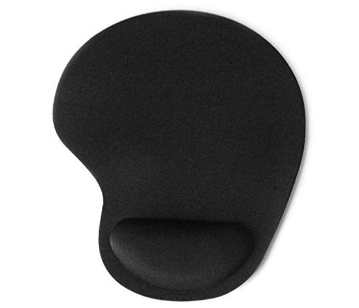 Trands TR-1323 Soft Gel Mouse Pad with Wrist Cushion - Black - Zoom Image 1