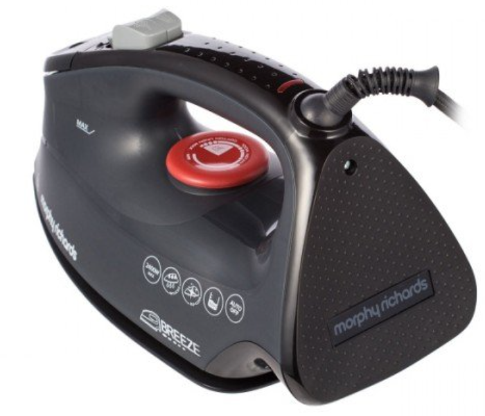 Morphy Richards 300260EE Breeze Steam 2400W Ceramic Soleplate Iron - BLACK  - Zoom Image 3