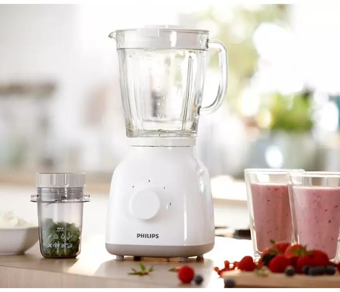 Philips HR2106 400W Blender - White and Beige - Zoom Image 2