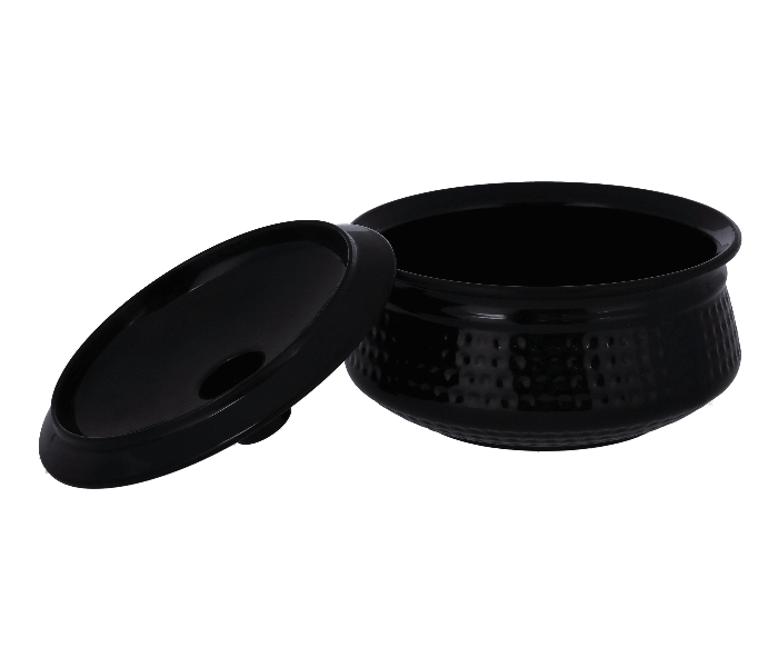 Royalford RF10054 6.6 Inch Melamine Ware Biza Handi with Lid - Black - Zoom Image 2