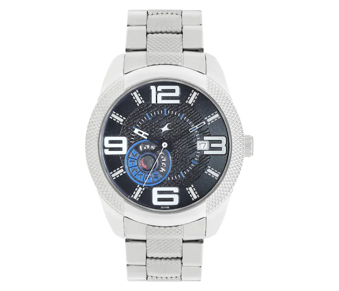 Fastrack 3187SM01 Black Dial Silver Stainless Steel Strap Watch - Silver - Zoom Image 1